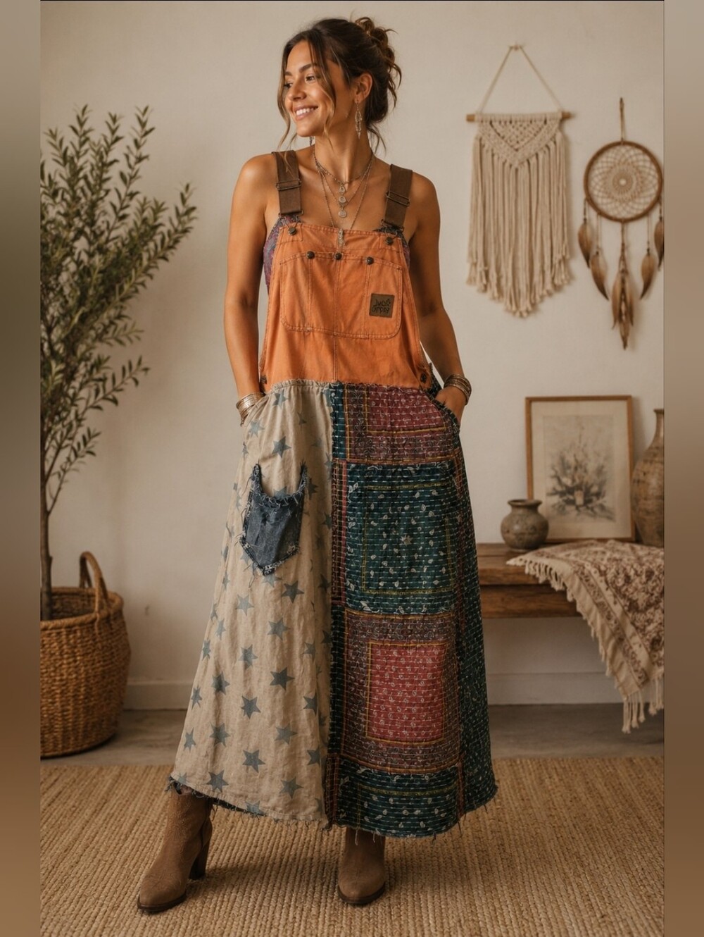 Jaded Gypsy Overall Jumper Dress - Picture 2 of 12